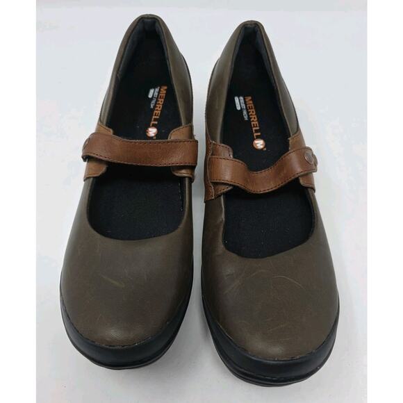 Merrell Women's Veranda Emme Mary Jane Two Toned Brown Shoes Size 9.5 - Picture 2 of 10